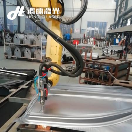 六轴机器人三维激光切割机 金属拉伸件异形管件切孔、切边